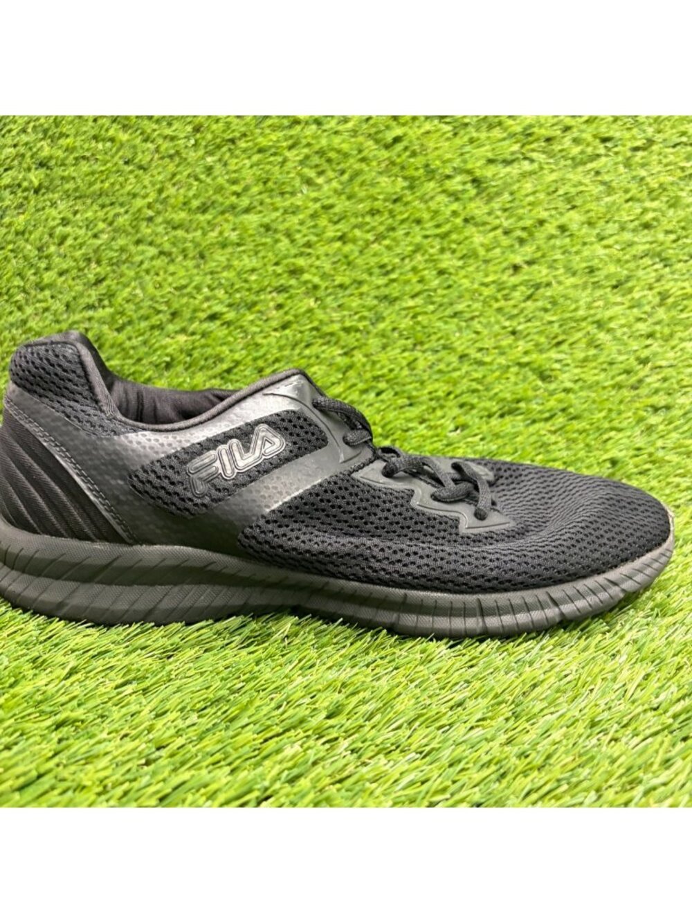Fila Rhino Mens Size 10 Black Athletic Running Walking Training Shoes Sneakers